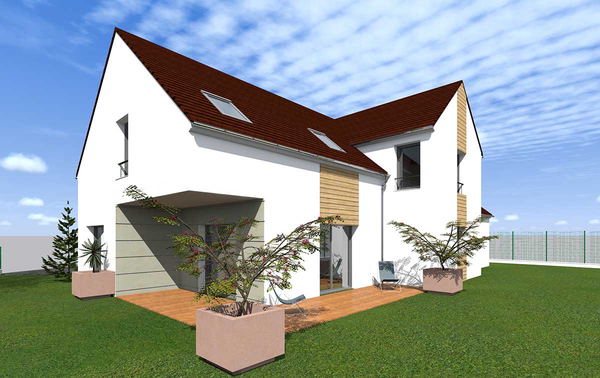 Projet maison en 3D, conseil construction maison, Essonne 91
