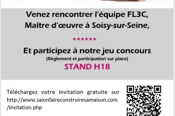 Jeu-concours FL3C au Salon Faire Construire sa Maison 2018 (stand H18)