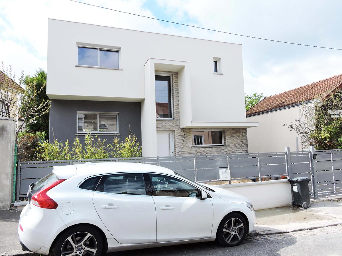 Maison toit terrasse, construction toit plat, Yvelines 78