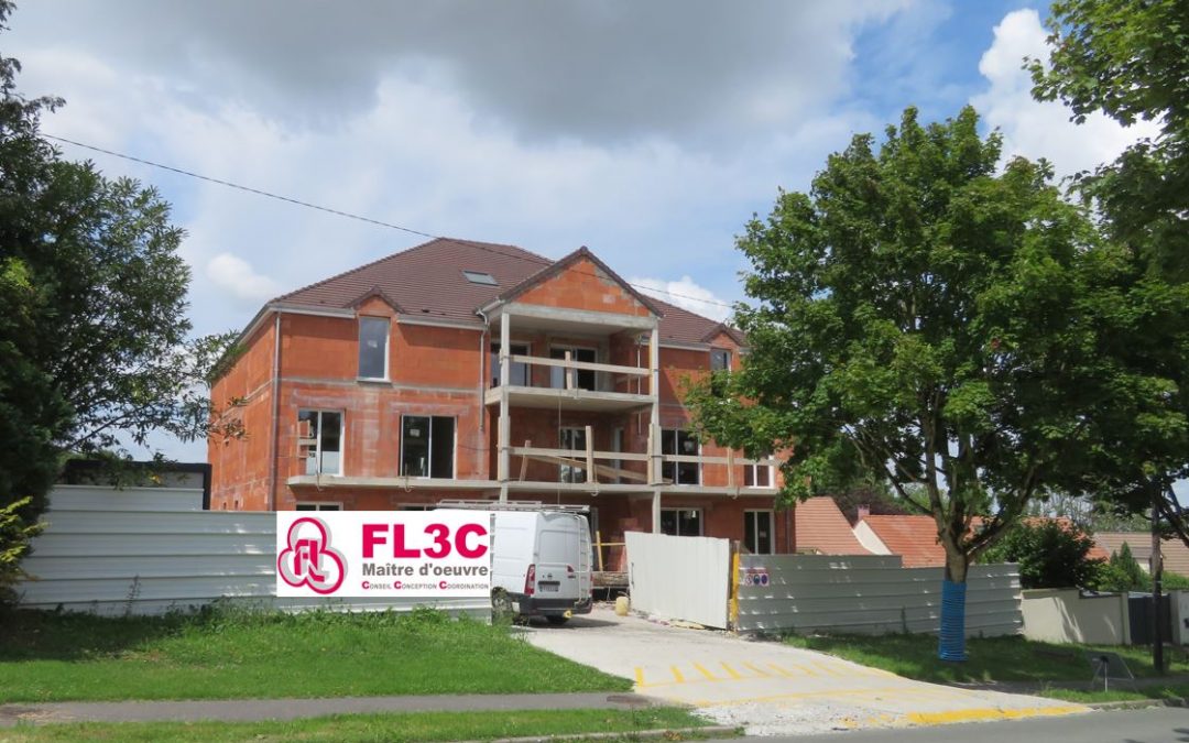 Travaux de construction petit immeuble 77